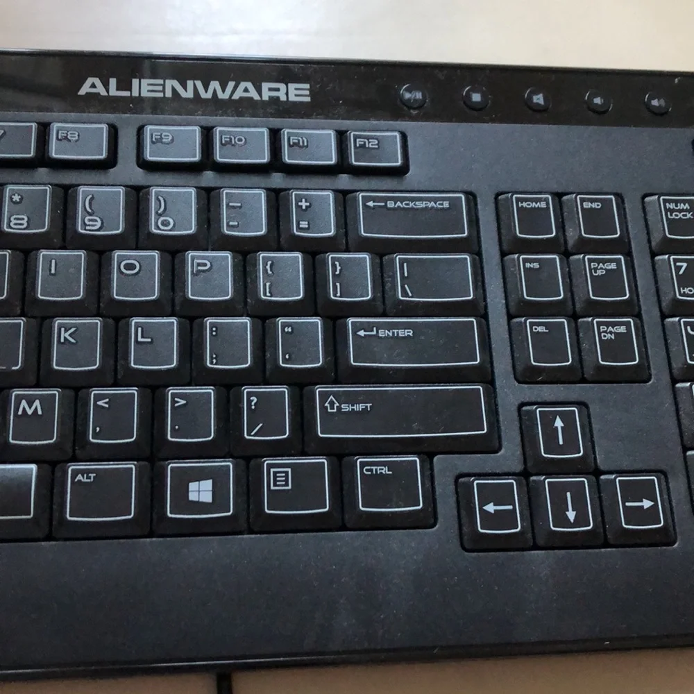 ALIENWARE keyboard. Like new. Barely used. Works perfectly. Tactile keyboard.